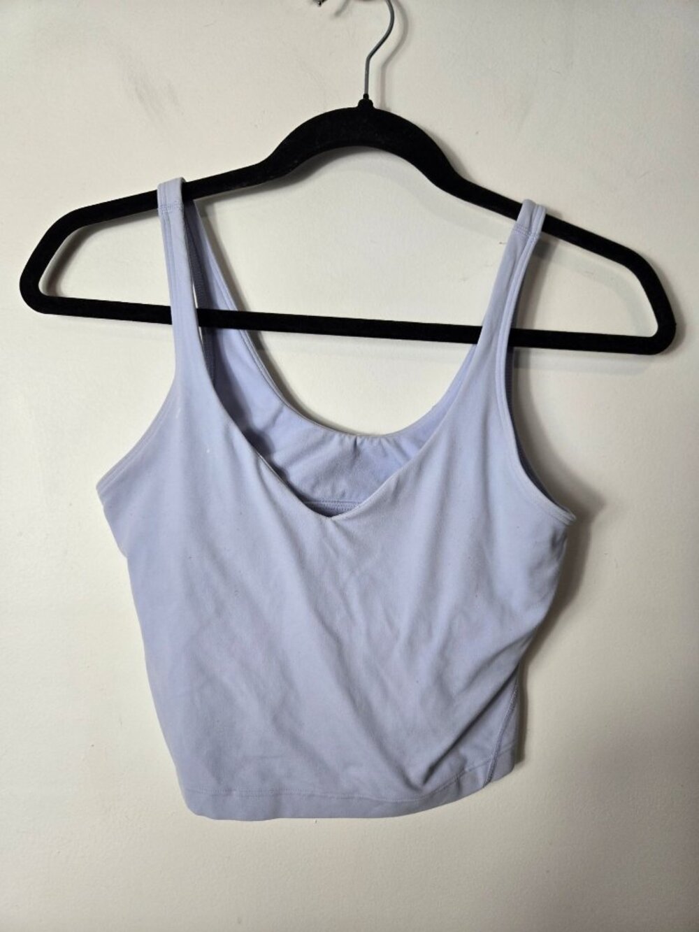 Lululemon Align Light Support Cropped Tank Top Size 6 Light Blue